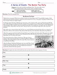 These spring coloring pages are sure to get the kids in the mood for warmer weather. A Series Of Events The Boston Tea Party Worksheet Education Com