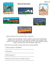 Natural Disasters Vocabulary Speaking Activity Natural Disasters Natural Disasters Lessons Speaking Activities