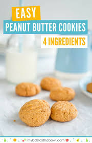 Easy 4 Ingredient Peanut Butter Cookies Low Sugar Recipe