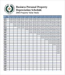 Depreciation Schedule Templates 7 Free Word Excel Pdf