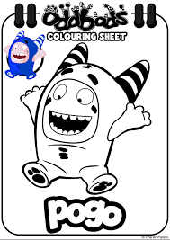 Oddbods gives each character a defining color jumpsuit: Oddbods Colouring Sheet Pogo Kids Coloring Books Oddbods Coloring Pages Coloring Books