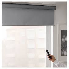 Fyrtur Verduisterend Rolgordijn Koordloos Op Batterijen Grijs 100x195 Cm Ikea In 2020 Blackout Roller Blinds Roller Blinds Blinds For French Doors