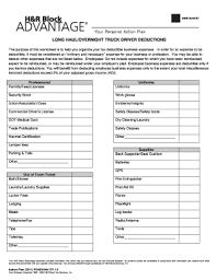 2020 Truck Driver Tax Deductions Worksheet - Fill Out And Sign Printable  Pdf Template | Signnow