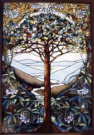 Tiffany Tree Of Life Stained Glass By Glassmasters Stained Glass Art Tiffany Stained Glass Stained Glass