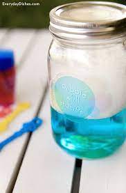 Homemade Bubble Solution Recipe Homemade Bubble Solution Homemade Bubbles Diy Bubble Solution