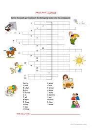 https en islcollective com resources printables worksheets doc docx past participles participles preintermedi how to memorize things kids learning worksheets