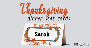 Here, we use them as place cards and food label cards, but with a simple fall pumpkin design, they can be used for anything you'd like. Thanksgiving Place Cards Tutorial Free Printable