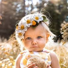 Baby daisy headband