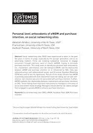 Lina n 's best boards. Pdf Personal Level Antecedents Of Ewom And Purchase Intention On Social Networking Sites