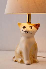 Ceramic Cat Table Lamp Cat Lamp Lamp Table Lamp