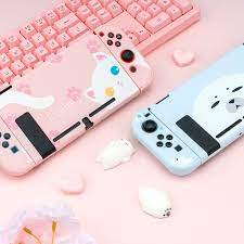 Cute kawaii gaming accessories and stationaries. For Nintendo Switch Ns Joy Con Controller Case Cover Cute Pc Protective Case Cover Shell Set Switch Console Accessories Cases Aliexpress