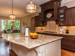 White kitchen cabinets with chocolate glaze. Tuscany Cherry Cabinet Perimeter Antique White Chocolate Glaze Transitional Kitchen Raleigh By Kelly Bidwell Bukowski Houzz