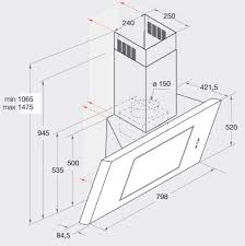 Ansicht und herunterladen novy 686/15 montageanleitung online. Bauknecht Schraghaube Dbhve 85 Abx 80cm Dunstabzugshaube Umluft Abluft Kontor Hermsen Haushaltsgerate Und Mehr