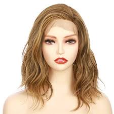 Short Bob Wavy Side Part Lace Front Wig RL12/16