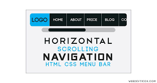 Want To Create Menu Bar With Scrolling Effect Check Out This Horizontal Scrolling Navigation Using Html Css Scroll Menu Bar Get Exam In 2020 Html Css Css Scroll Css