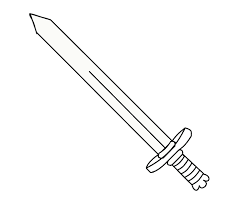 How to draw anime weapons. How To Draw A Sword Easy Drawing Guides