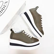 Steve Madden Mal Platform Sneaker Olive Black White Lace Up Approx 2 5 Heel Size 5 Brand New In Box 100 Authent Sneakers Fashion Sneakers Platform Sneakers