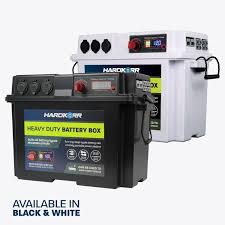 Whether it's your vehicle's battery or a solo portable battery for camping purposes, these chargers allow you to conveniently charge them up anywhere. Heavy Duty Battery Box Hardkorr Australia