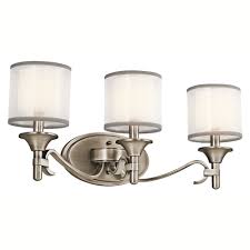 Kichler 45283ap Lacey Vanity 3 Light Incandescent 180 Total Watts Antique Pewter Vanity Lighting Fixtures Amazon Com
