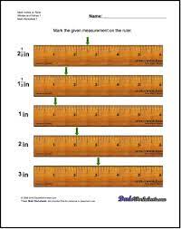 Inches Measurement Worksheets Mark The Ruler Students Are Given A Measurement And Free Printable Math Worksheets Measurement Worksheets Learning Printables