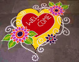 Welcome Rangoli Design With Flowers New Year Rangoli Welcome Rangoli Rangoli Designs Learn how to draw easy rangoli. welcome rangoli design with flowers