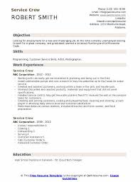 Aug 03, 2021 · a resume objective is a top part of a resume that states your career goals and shows why you are applying for the job. Service Crew Resume Samples Qwikresume