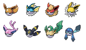 Tons Of Pixel Pokemon Eevee Eevee Evolutions Pokemon
