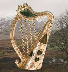 harp brooch