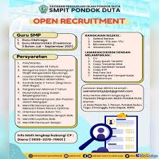 Check spelling or type a new query. Lowongan Kerja Guru Olahraga Guru Matematika Smp It Pondok Duta Depok