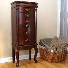 Mahogany secretarys desk, game table w/4 chairs, glass top table sm. Petrus Provincial 6 Drawer Jewelry Cabinet Armoire American Box