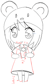Another free people for beginners step by step drawing video tutorial. How To Draw A Chibi Girl With Cute Mouse Hat Easy Step By Step Drawing Tutorial How To Draw Step By Step Drawing Tutorials
