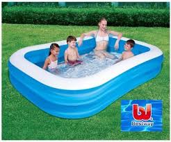 Large Rectangular Family Swimming Pool Blow Up Inflatable Garden Paddling New Bn Family Pool Pool Portable Swimming Pools