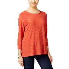 jm collection womens jacquard pullover blouse womens