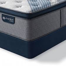 Serta Icomfort Blue Fusion 4000 Plush Pillow Top Mattress Box Spring Plush Pillows Mattress Box Springs Hybrid Mattress