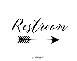 Black And White Sign Printable Black White Restroom Door Sign With Right Facing Arrow Bathroom Art For Home Restaurant Office Digital Jpg Pdf 5x7 8x10 11x14 In 2020 Bathroom Art Door Signs Kid Bathroom Decor