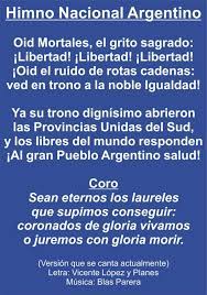 Fue escrito por alejandro vicente lópez y planes en 1812 y compuesto por blas parera un año más tarde. Imagenes Del Dia Del Himno Nacional Argentino Para Descargar Y Compartir Todo Imagenes