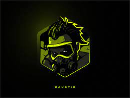 Apex Legends Caustic Logo Design Art Apex Line Art Drawings