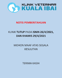 1, jalan 1/3a, petaling jaya 46000 selangor tel no: Klinik Veterinar Kuala Ibai Home Facebook