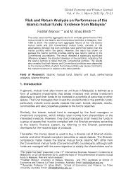 While the best mutual funds to invest keep changing from time to time. Pdf Risk And Return Analysis On Performance Of The Islamic Mutual Funds Evidence From Malaysia