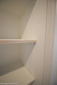 One of the versatile steel brackets supports up to 150 lbs. How To Replace Wire Shelves With Diy Custom Wood Shelves The Happy Housie
