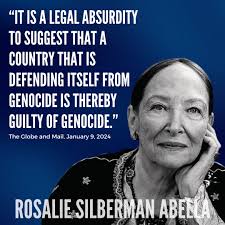 In this powerful and insightful article in The Globe and Mail, one of  Canada's most profound Supreme Court judges, Rosalie Silberman Abella,  sheds light