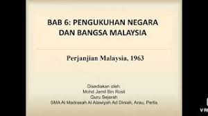 Belanjawan 2021 yang bertemakan 'teguh kita menang bersama' dirangka dengan berdasarkan tiga matlamat induk. Isi Kandungan Perjanjian Malaysia 1963 Dokterandalan