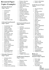 Qualitative research title examples for students. 120 Good Research Paper Topic Ideas Of 2019