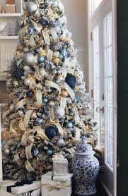 Pin By Candace Barnes Davis On Lrb Elegant Christmas Trees Blue Christmas Tree Decorations Blue Christmas Decor