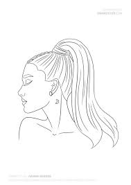 Choose a coloring page that best fits your aspiration. Pretty Girl Realistic Girl Coloring Pages Ariana Grande Novocom Top