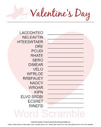 Easy to customize and 100% free. Valentine S Day Word Scramble Free Printable Valentines Day Words Valentines School Valentines Games