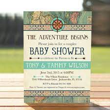 Vintage Map Couples Baby Shower Invitation Adventure Baby Etsy Adventure Baby Shower Couples Baby Showers Baby Shower Invitations