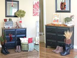 Chalk paint dried fast and asher was napping so i got to work with the stencil. How To Distress A Dresser For A Chippy Farmhouse Look Green With Decor