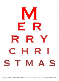 Free Christmas Eye Chart Printable Eye Chart Printable