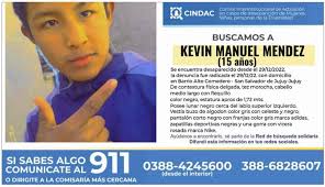 Se busca a Kevin Manuel Méndez